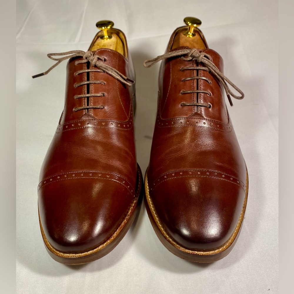 Cole Haan Chestnut Leather Derbys